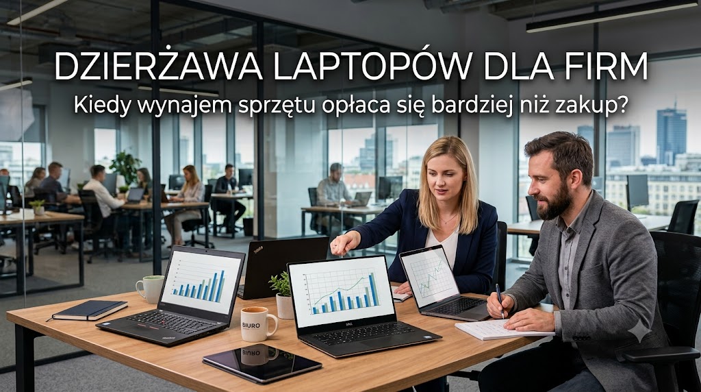 Dzierżawa laptopów dla firm – kiedy wynajem sprzętu opłaca się bardziej niż zakup?